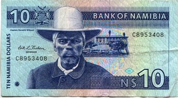 Hendrik Witbooi auf der namibischen 10 $-Note