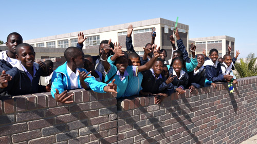 Schüler in Swakopmund