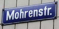 Straßenschild Mohrenstraße